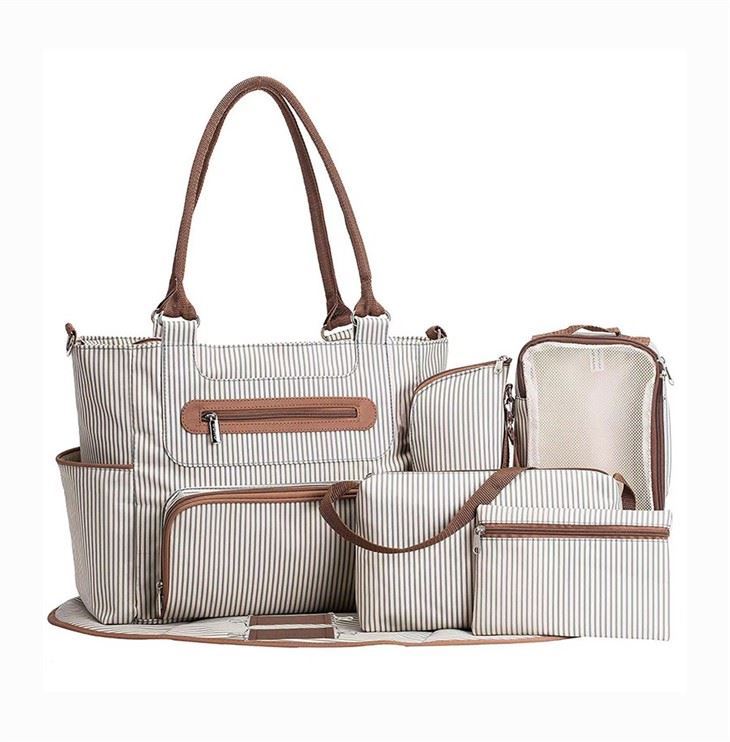 7-Pieces Set Diaper Bag