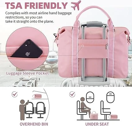 Women's Large Waterproof Travel Duffel Bag